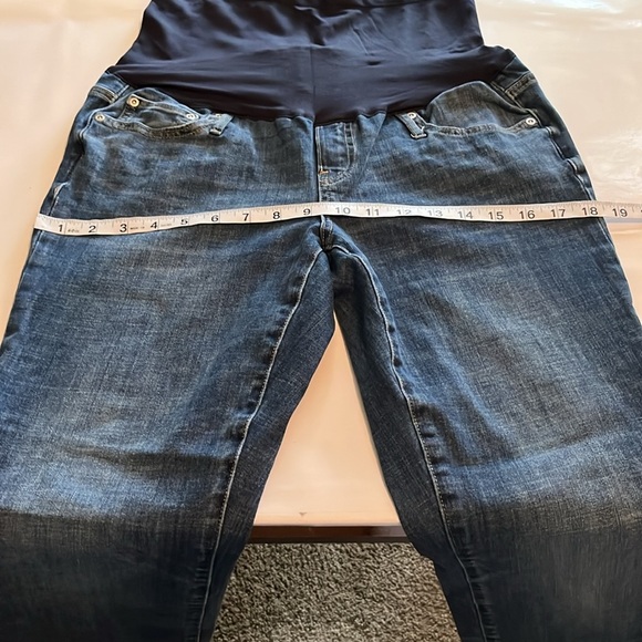 Gap Denim Maternity Straight Leg Full Panel Pull On Size 29 RS - Picture 5 of 16